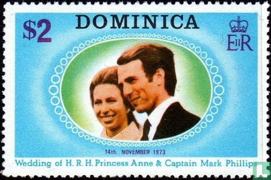 Prinses Anne en kapitein Mark Phillips