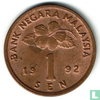 Malaisie 1 sen 1992 - Image 1