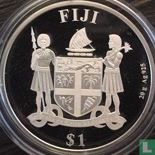 Fiji 1 dollar 2018 "Football World Cup in Russia - Champion France" - Image 2