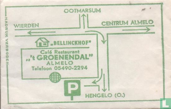 Café Restaurant " 't Groenendal" - Afbeelding 1