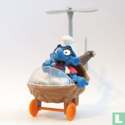 Smurf in helicopter - Image 1