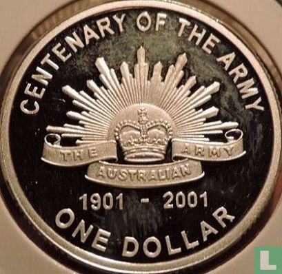 Australia 1 dollar 2001 (PROOF) "Centenary of the Australian Army" - Image 2