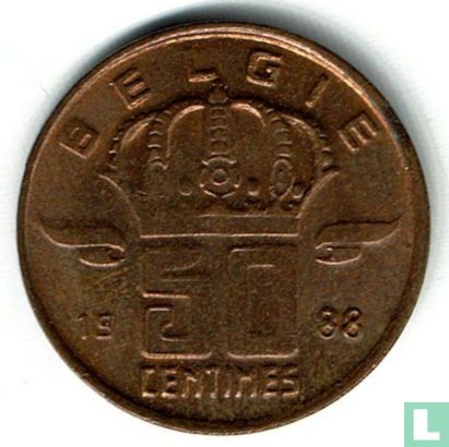 België 50 centimes 1988 (NLD) - Afbeelding 1