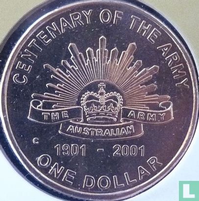 Australia 1 dollar 2001 (C - IRB spaced) "Centenary of the Australian Army" - Image 2