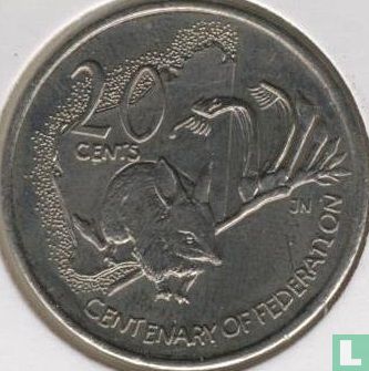 Australie 20 cents 2001 "Centenary of Federation - Western Australia" - Image 2