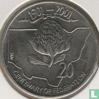 Australië 20 cents 2001 "Centenary of Federation - New South Wales" - Afbeelding 2