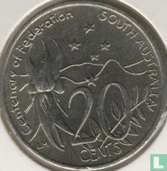 Australia 20 cents 2001 "Centenary of Federation - South Australia" - Image 2
