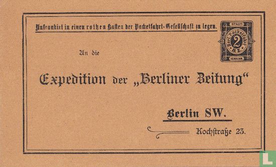 Berlijnse Pakjesdienst B.Z. - cijfer / BerlinerZeitung - Afbeelding 1