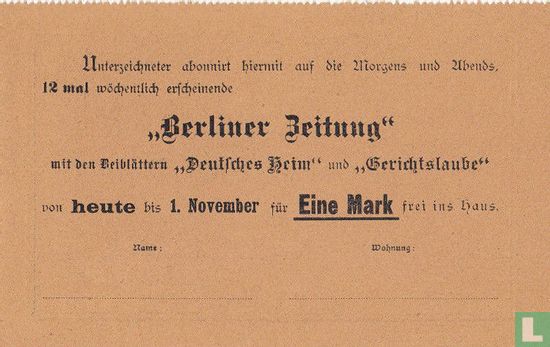 Berlijnse Pakjesdienst B.Z. - cijfer / BerlinerZeitung - Afbeelding 3