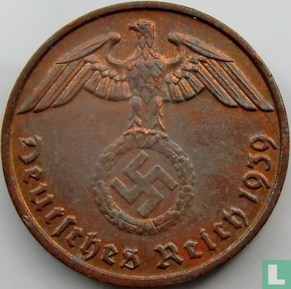 Duitse rijk 2 reichspfennig 1939 (E) - Afbeelding 1