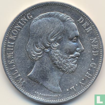 Pays-Bas 2½ gulden 1864 (type 2) - Image 2