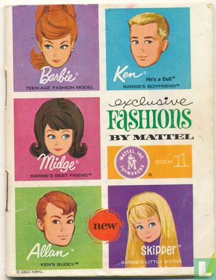 Booklet Mattel 1963 (1) Exclisive fashions by Mattel  - Afbeelding 1