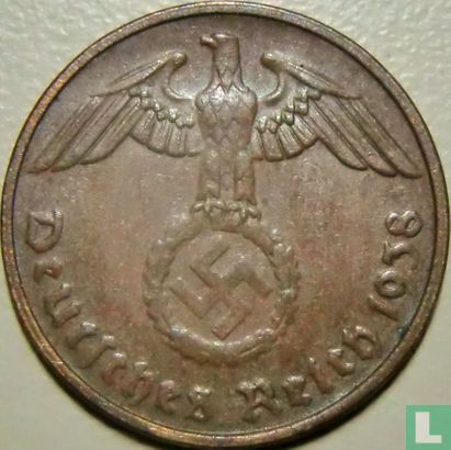 Duitse Rijk 2 reichspfennig 1938 (G) - Afbeelding 1