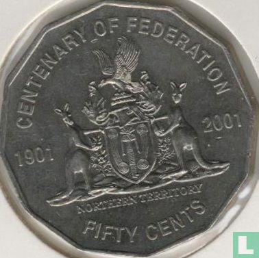 Australien 50 Cent 2001 "Centenary of Federation - Northern Territory" - Bild 2