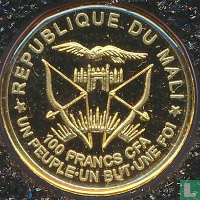 Mali 100 francs 2019 (PROOF) "Jules Verne" - Image 2