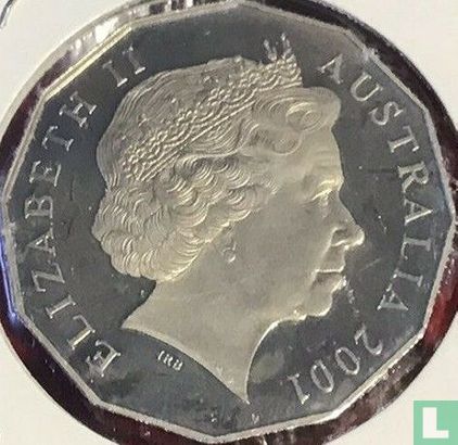 Australië 50 cents 2001 (PROOF - koper-nikkel - gekleurd) "Centenary of Australian Federation" - Afbeelding 1