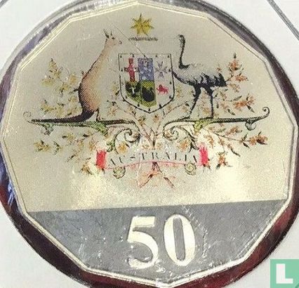 Australië 50 cents 2001 (PROOF - koper-nikkel - gekleurd) "Centenary of Australian Federation" - Afbeelding 2