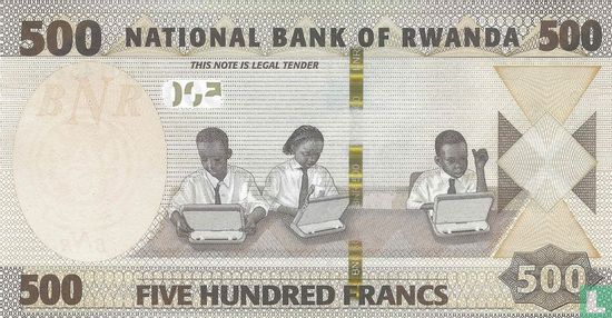 Ruanda 500 Franken  - Bild 2