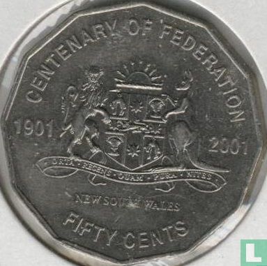 Australië 50 cents 2001 "Centenary of Federation - New South Wales" - Afbeelding 2