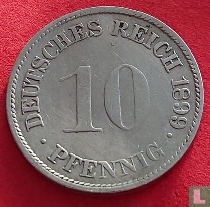 Empire allemand 10 pfennig 1899 (G) - Image 1
