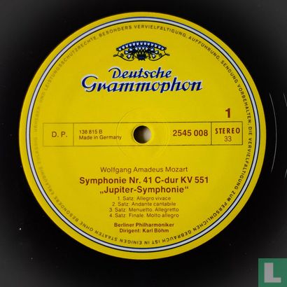 Wolfgang Amadeus Mozart Symphonie Nr 41 in C-Dur KV 551 * Jupiter-Symphonie - Afbeelding 3