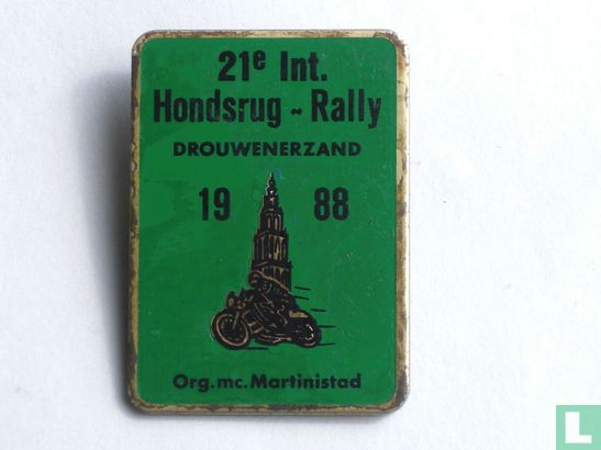 21e Int. Hondsrug - Rally Drouwenerzand 1988 Org. mc. Martinistad - Image 1