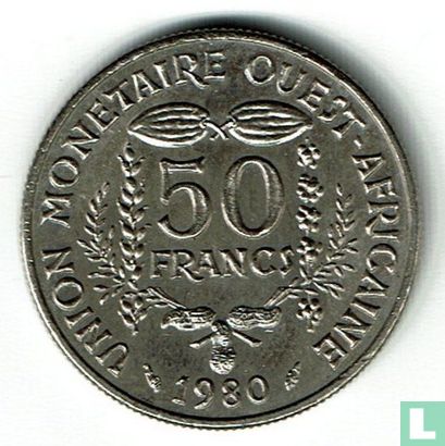 États d'Afrique de l'Ouest 50 francs 1980 "FAO" - Image 1