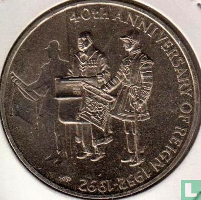 Falklandeilanden 50 pence 1992 "40th anniversary Reign of Queen Elizabeth II" - Afbeelding 1