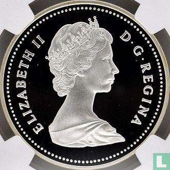 Canada 1 dollar 1988 (PROOF) "250th anniversary of Saint Maurice Ironworks" - Image 2