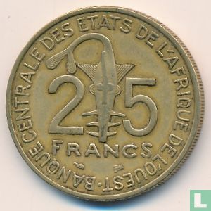 États d'Afrique de l'Ouest 25 francs 1999 "FAO" - Image 2