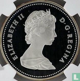 Canada 1 dollar 1984 (PROOF) "150th anniversary of Toronto" - Image 2