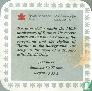 Kanada 1 Dollar 1984 (PP) "150th anniversary of Toronto" - Bild 3
