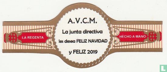 A.V.C.M. La junta directiva les desea feliz Navidad y feliz 2019 - Afbeelding 1