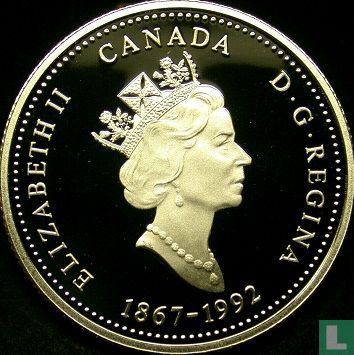 Canada 25 cents 1992 (PROOF) "125th anniversary of the Canadian Confederation - Ontario" - Afbeelding 1
