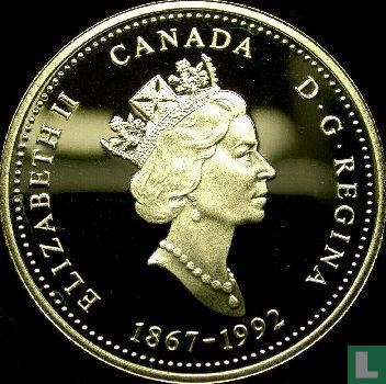 Canada 25 cents 1992 (PROOF) "125th anniversary of the Canadian Confederation - Saskatchewan" - Image 1