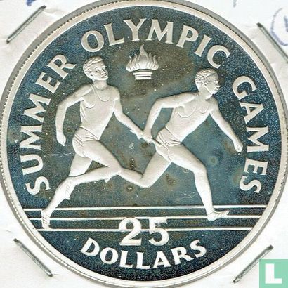 Jamaica 25 dollars 1988 (PROOF) "Summer Olympics in Seoul" - Image 2