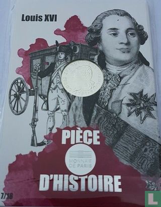 France 10 euro 2019 (folder) "Piece of French history - Louis XVI" - Image 1