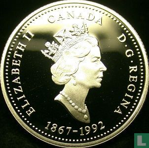Canada 25 cents 1992 (PROOF) "125th anniversary of the Canadian Confederation - Manitoba" - Afbeelding 1