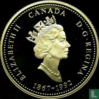 Canada 25 cents 1992 (PROOF) "125th anniversary of the Canadian Confederation - Northwest Territories" - Image 1