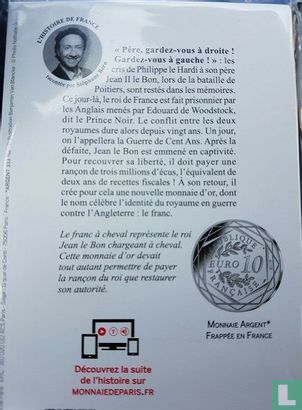 Frankrijk 10 euro 2019 (folder) "Piece of French history - Hundred Years War" - Afbeelding 2