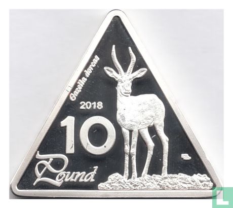Hala'ib Triangle (Halayeb Triangle) 10 Pounds 2018 (Silver Plated Brass - Prooflike) - Image 1