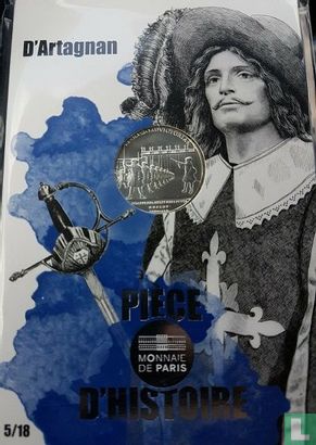 Frankrijk 10 euro 2019 (folder) "Piece of French history - D'Artagnan" - Afbeelding 1