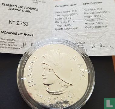 France 10 euro 2016 (PROOF) "Joan of Arc" - Image 3