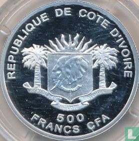Ivory Coast 500 francs 2008 (PROOF) "Egyptian Pyramids" - Image 2