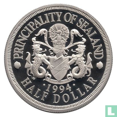 Sealand 1/2 Dollar 1994 (Cupronickel - Proof) - Afbeelding 1