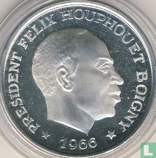 Côte d'Ivoire 10 francs 1966 (BE - argent) - Image 1