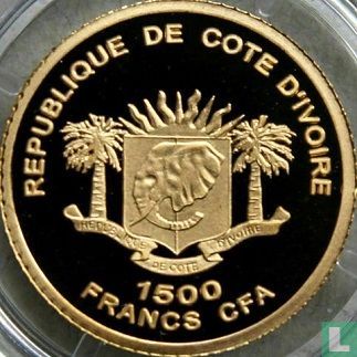 Ivoorkust 1500 francs 2006 (PROOF) "Mausoleum of Halicarnassus" - Afbeelding 2