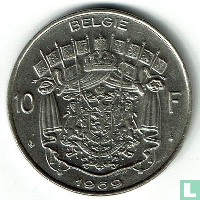 Belgien 10 Franc 1969 (NLD) - Bild 1