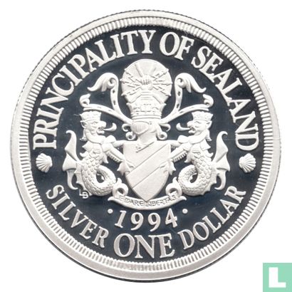 Sealand One Dollar 1994 (Silver - Proof) - Afbeelding 1