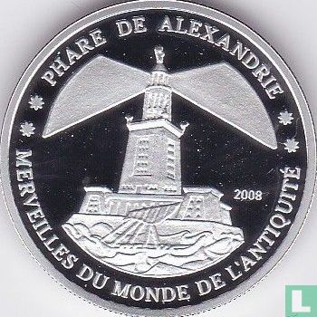 Ivoorkust 500 francs 2008 (PROOF) "Lighthouse of Alexandria" - Afbeelding 1